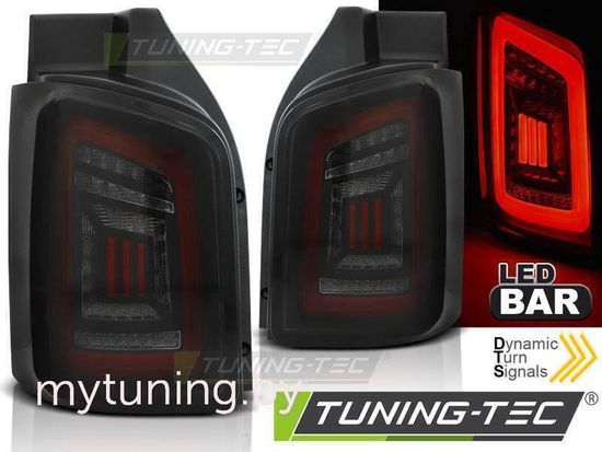 Задняя оптика SMOKE BLACK RED LED для VW T5 Transporter