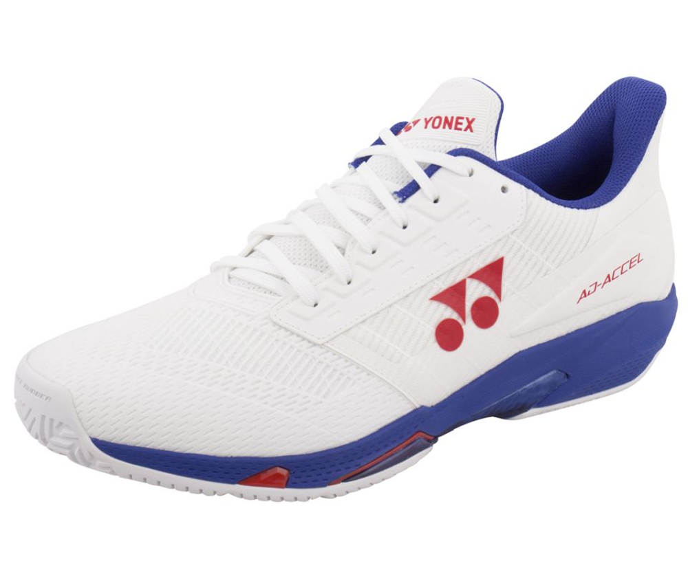 Мужские кроссовки теннисные Yonex Power Cushion AD-Accel Wide - white/purple