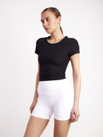 Топ Melrose Ribbed Tee in Black