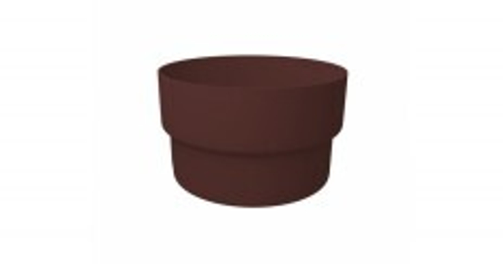 Муфта трубы соединительная ПВХ Grand Line Стандарт, коричневый