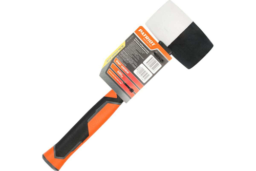 Черно-белая киянка PATRIOT RMF-680BW с фибергласовой рукояткой, 680г 350001116