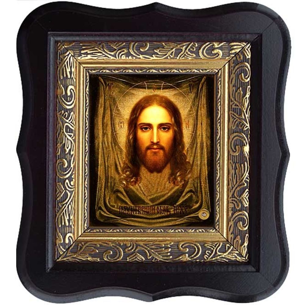 Спас Нерукотворный. Икона Иисуса Христа на холсте.