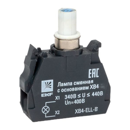 Лампа сменная c основанием XB4 синяя 400В EKF PROxima (10.00 шт.)