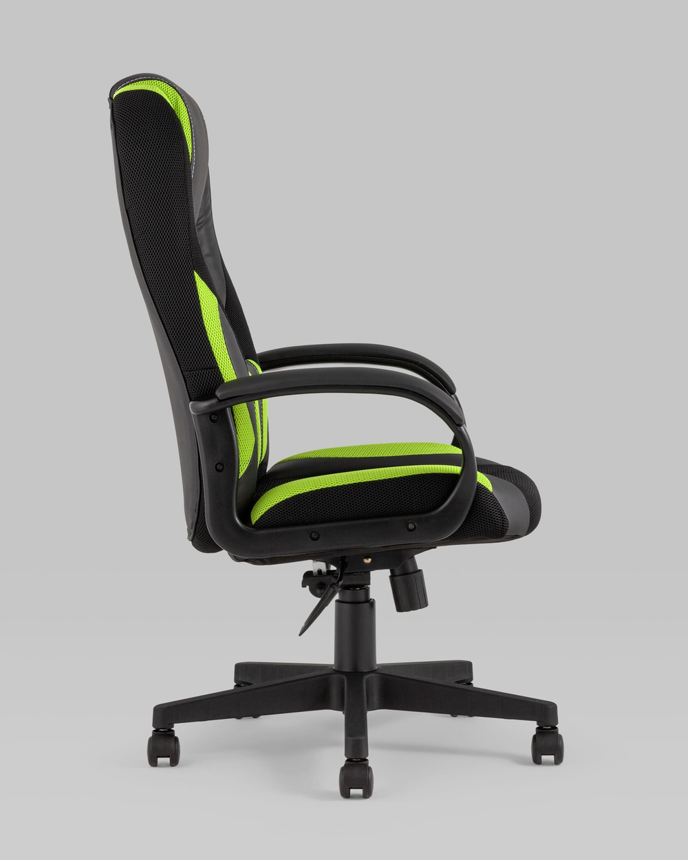 Кресло игровое TopChairs ST-CYBER 9 черный/зеленый