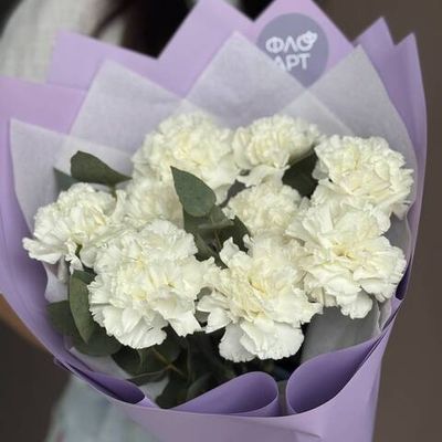 Букет белых диантусов