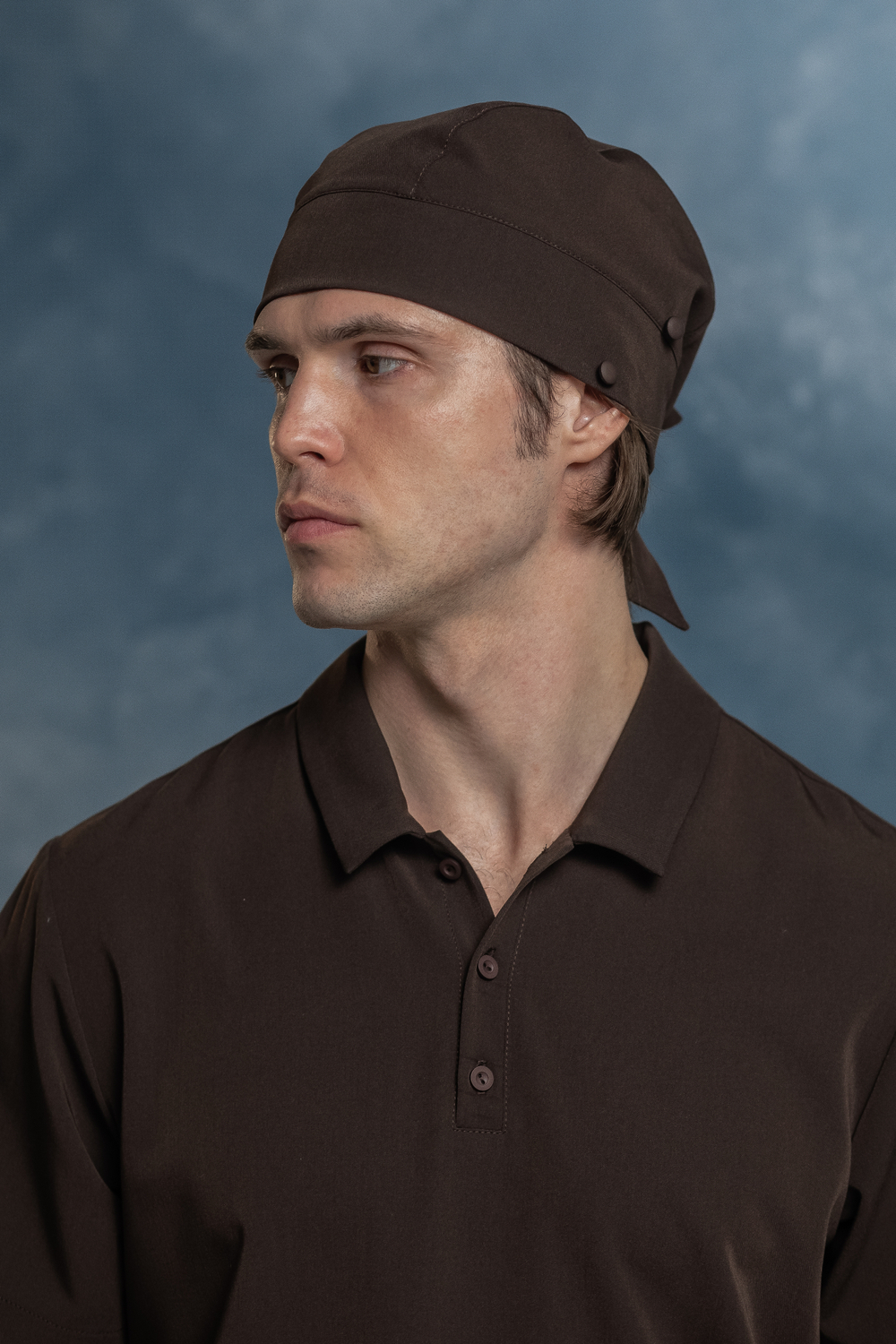 Медицинская шапочка с фиксаторами мужская