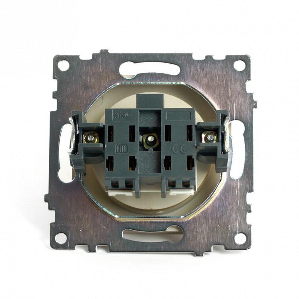 Розетка без заземления и со шторкой, без рамки Stekker Катрин 49223