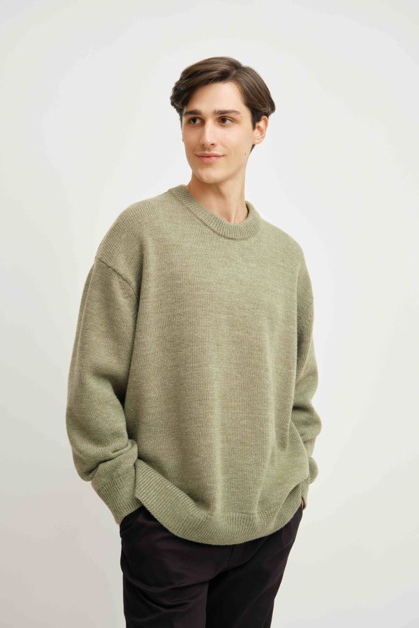 Свитер Оверсайз оливковый - фото 2