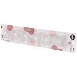 Крючки на прозрачной планке 6шт на липкой основе «БАСТОФ», нагрузка 3кг/6*35см