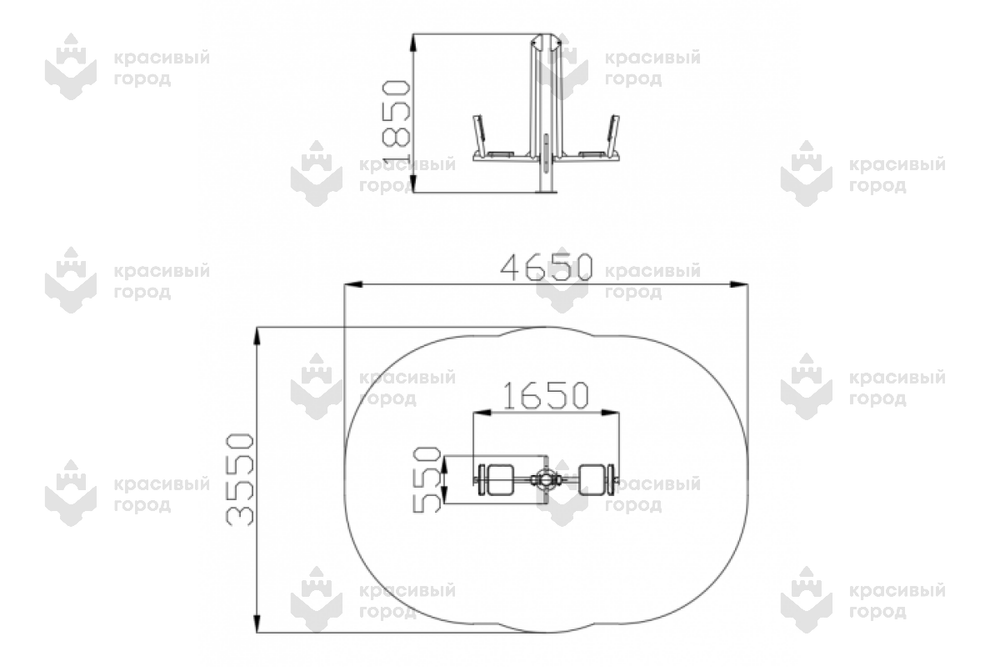 Уличный тренажер двойной Жим ногами