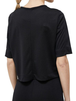 Женская теннисная футболка Calvin Klein WO - SS T-shirt (Boxy) - black beauty