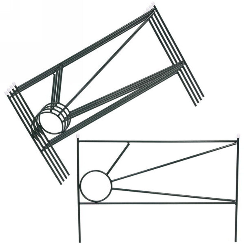 Заборчик садовый «Солнце» 45*67*335см (5 деталей)