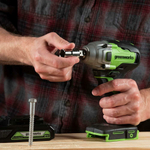 Гайковерт ударный аккумуляторный GREENWORKS GD24IW400 24В,400Hm,1/2,б/щ,без АКБ и ЗУ (3802907)