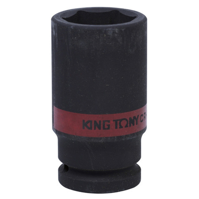KING TONY (843536S) Головка торцевая ударная глубокая шестигранная 1", дюймовая 1-1/8"