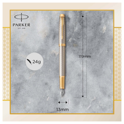 Parker IM Premium - Grey GT, перьевая ручка, F