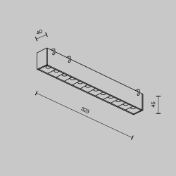 Трековый светильник Maytoni Points TR128B-12W3K-M-B