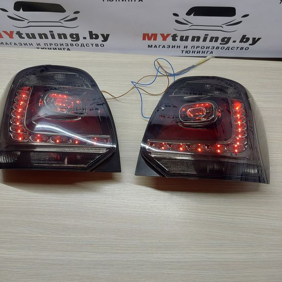 Задние фонари SMOKE LED для Volkswagen Polo 5 6R hatchback