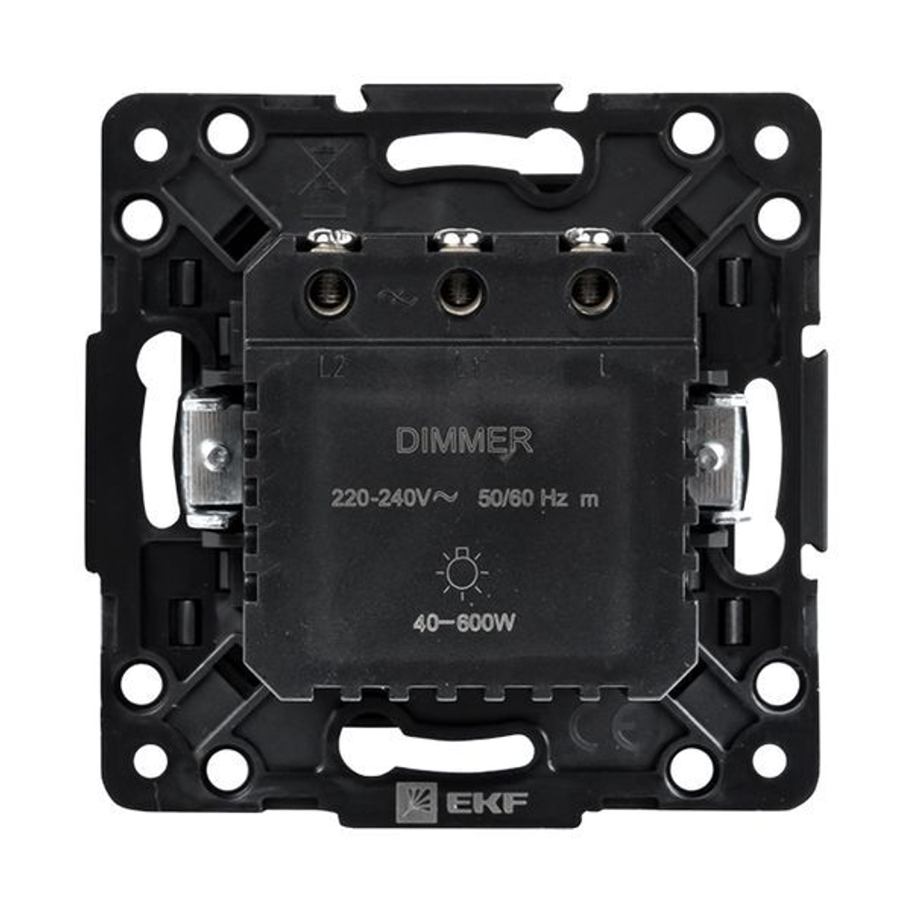 Стокгольм Механизм Светорегулятора 600W 220В винтовые клеммы черный EKF PROxima