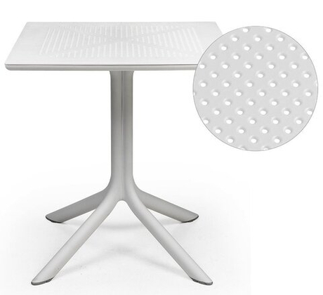 Стол пластиковый обеденный Nardi Clip 70, белый