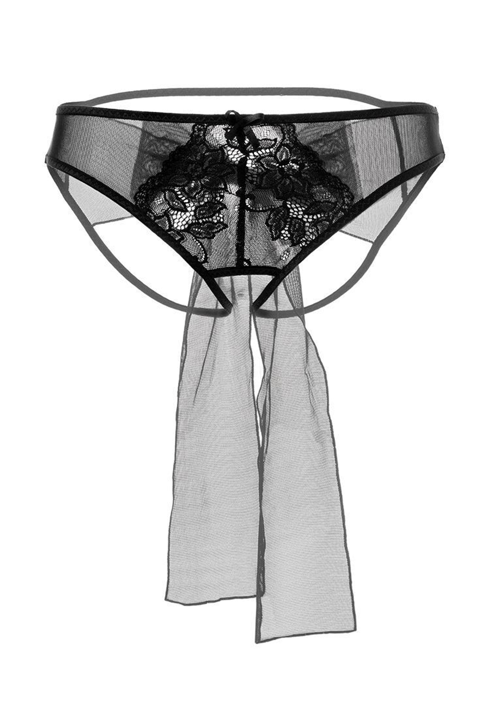Эротические сетчатые трусики с бантом Mia (Размер: 42-44) (Цвет: белый)
