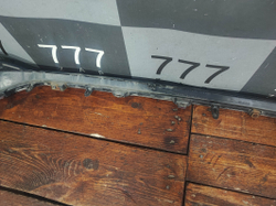 Накладка заднего бампера Lexus ES 7 18-нв Б/У Оригинал 5210533020