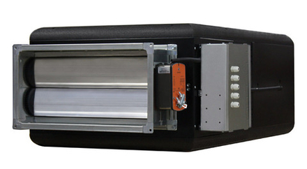Компактная приточная установка CAPSULE-2100/24.0КВТ/380В с электрическим нагревателем, автоматикой и воздушным клапаном.