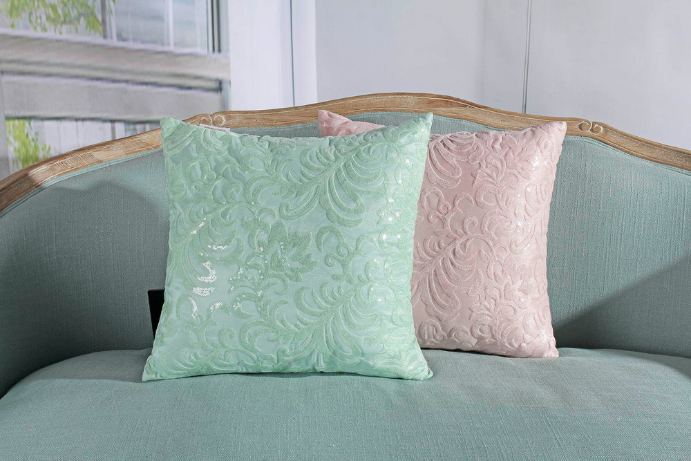 Наволочка 45х45 Sofi De MarkO Луанна изумрудная