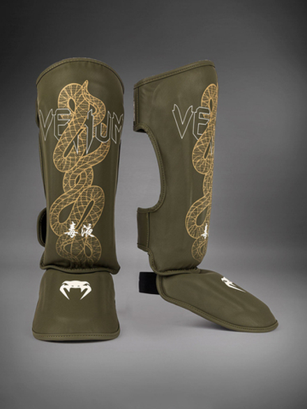 Щитки Venum Serpenti Kaki/Bronze/Ivory