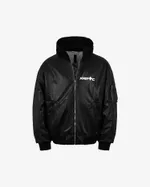 Купить Бомбер Heartz Moskva Black Series Oversized черная Бомбер Heartz Moskva Black Series Oversized черная