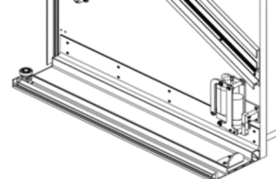 Толкатель электрический правый. Позволяет установить фасад без ручки.