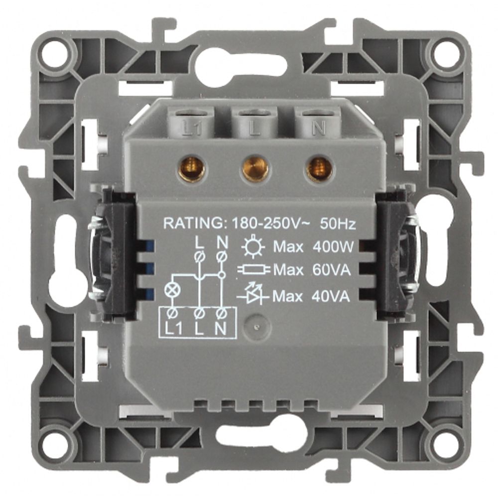 12-4104-02 ЭРА Датчик движения 3-проводной, 180-240В, 400Вт, IP20, Эра12, слоновая кость