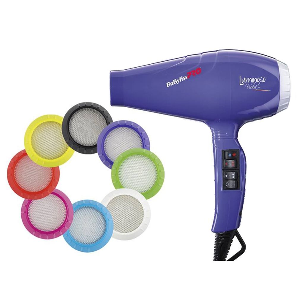 Профессиональный фен BaByliss PRO Luminoso Viola Ionic BAB6350IPE 2100W - 2