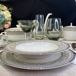 Lenardi 145-371 Набор из 6 глубоких тарелок 23см. ЭЛЕГАНТ в под.уп.(х6)Костяной фарфор