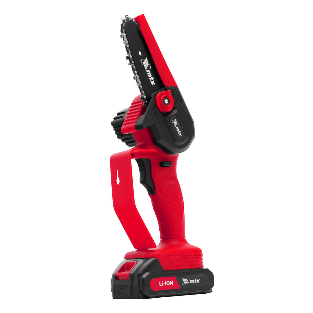 Цепная мини-пила аккумуляторная, MCS-100, шина 100 мм, Li-Ion, 20 В // MTX
