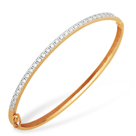 Браслет из золота с фианитами