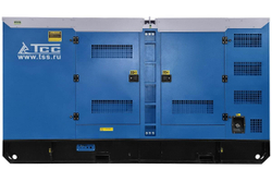 Дизельный генератор ТСС ЭД-200-Т400 в шумозащитном кожухе на прицепе