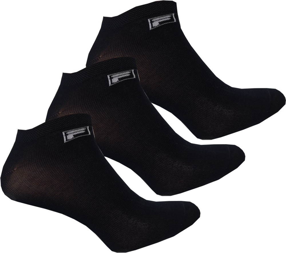 Теннисные носки Fila invisible plain socks Mercerized cotton - 3P black