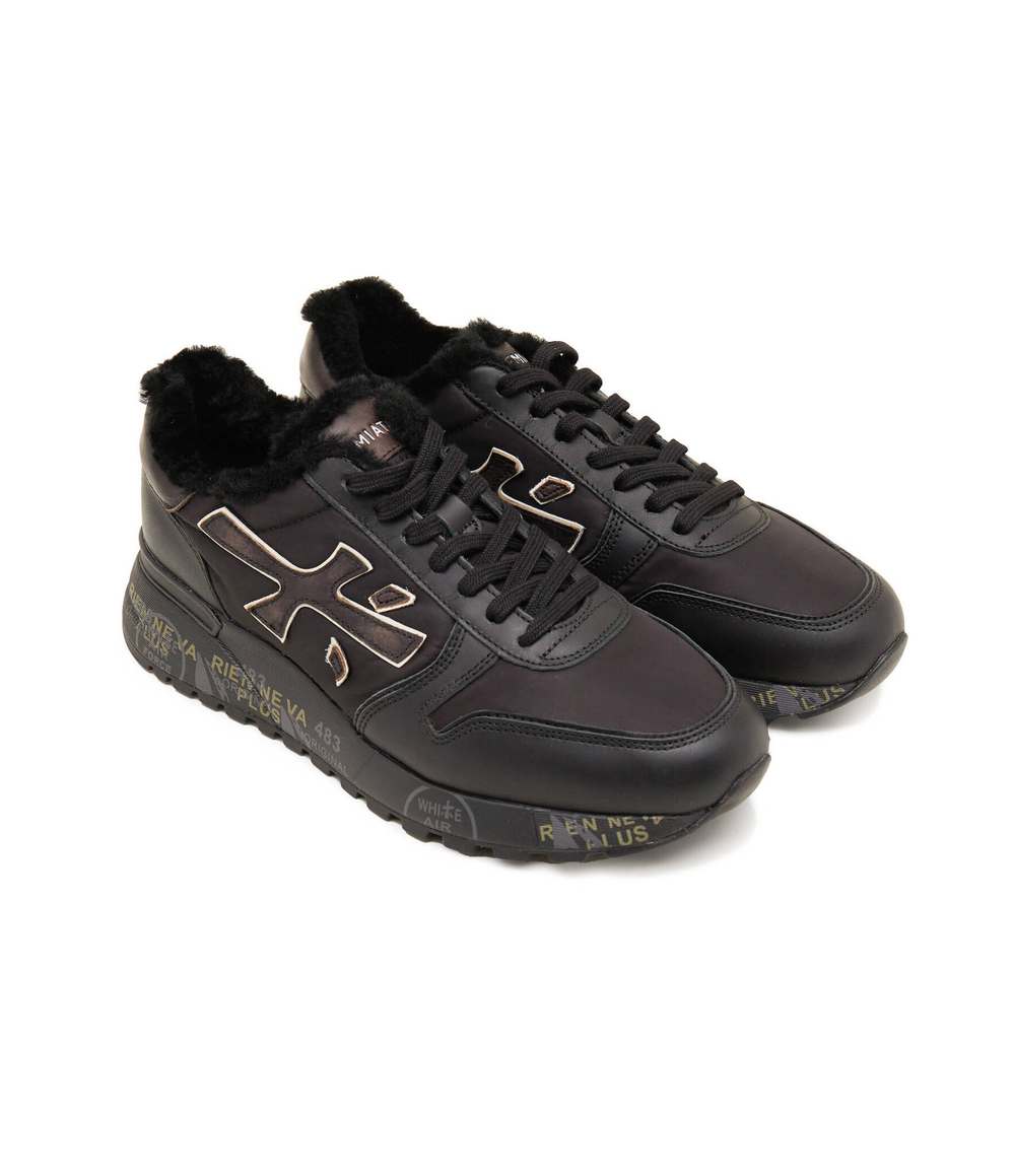 Кожаные кроссовки mick Premiata - черный(MICK)