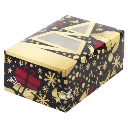 Коробка для капкейков, 6 ячеек с окном