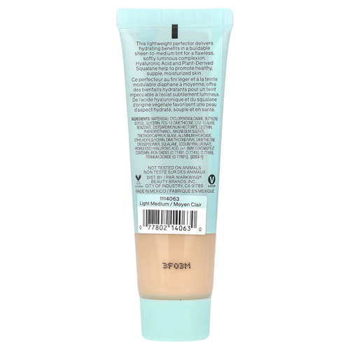 wet n wild, Barefocus, увлажняющее средство с тонирующим эффектом, 1114063 легкое средство, 27 мл (0,91 жидк. унц.)