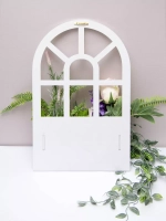 Настенная композиция "Окно с цветами" 46*29 см