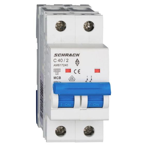 Автоматический выключатель Schrack Technik 2P C 40A 6kA Amparo AM617240--