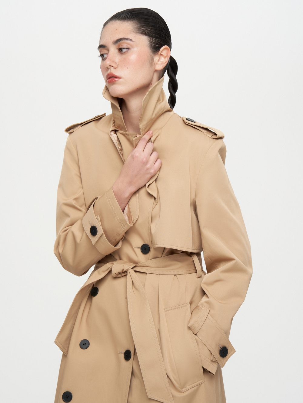 Тренч свободного силуэта