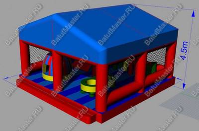 Батут "Спорткомплекс" с тентом 7*7*4.5 м