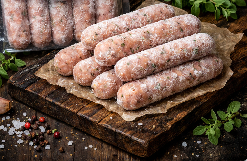 Колбаски свиные с майораном "Баварские" ТМ ""Benner 500 г