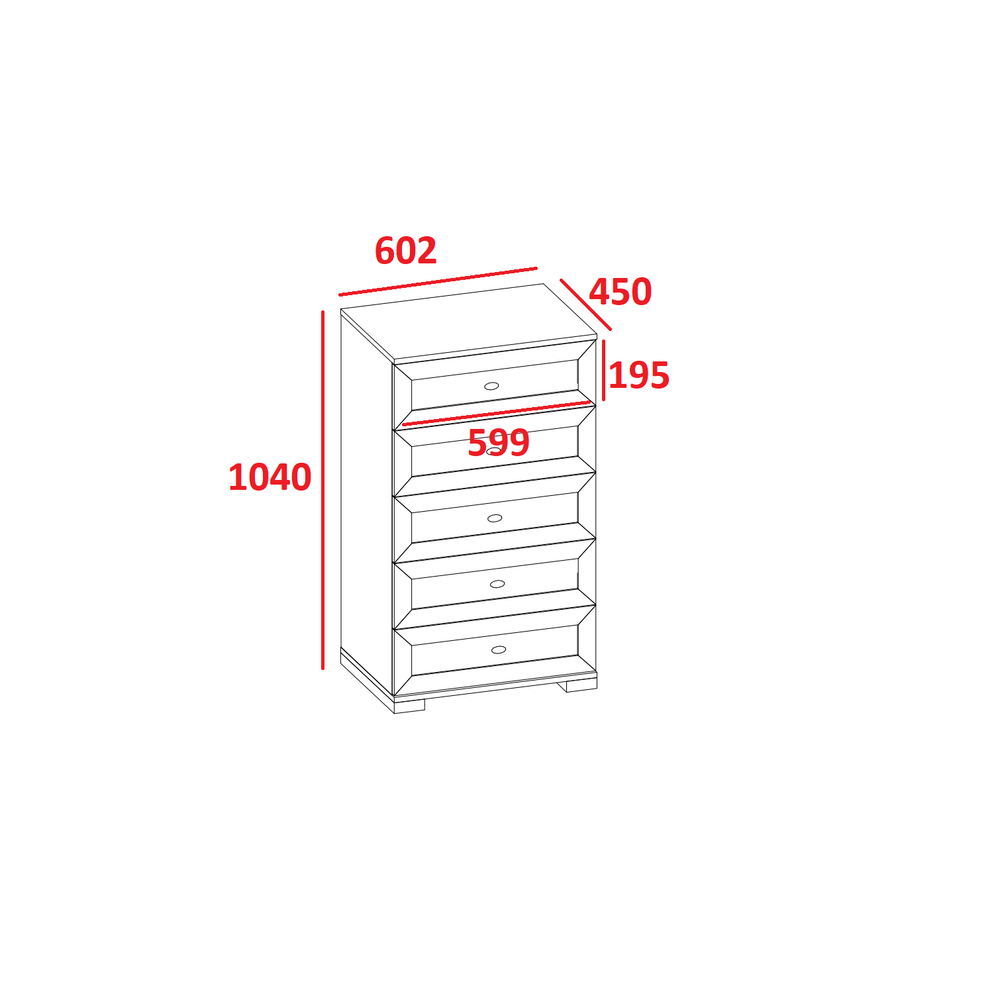 Комод Sherlock 6, ясень светлый