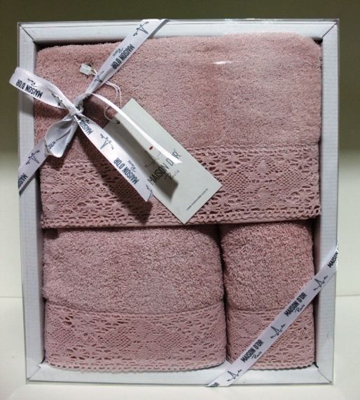 Набор полотенец  NATURAL - НАТУРАЛ 3пр 30х50 50х90 и 70х140 Maison Dor (Турция)