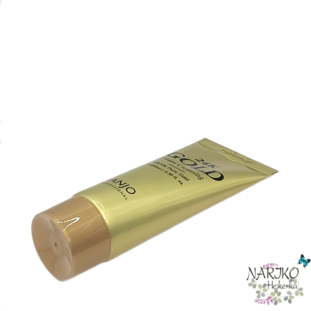 Пенка для умывания с биозолотом ANJО Professional 24K Gold foam cleansing, 100 мл.