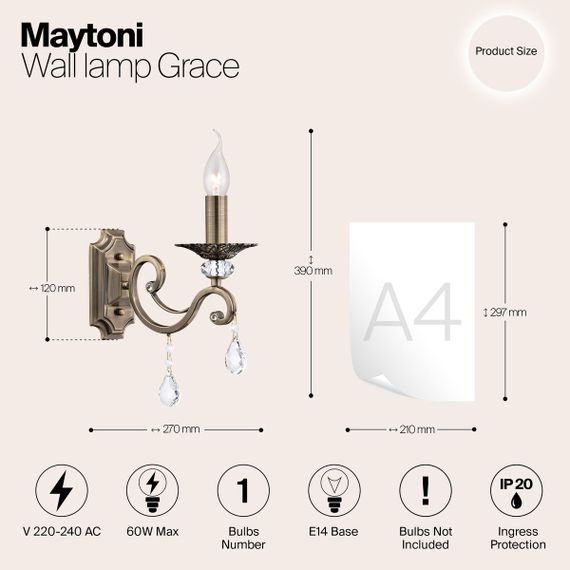 Бра Maytoni Grace RC247-WL-01-R