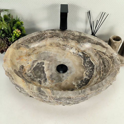 Раковина из оникса Erozy Grey EO-64419 58*46*16 0158